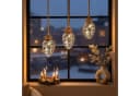 Spetebo LED Tannenzapfen XL Glas Warmweiß mit Timer Bild 3