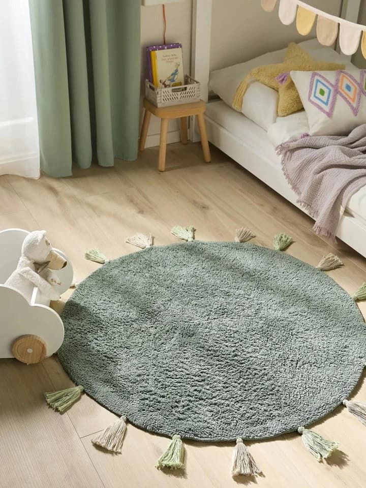benuta Kinderteppich Malu rund Grün Ethno-Style Kunstfaser - Bild 2