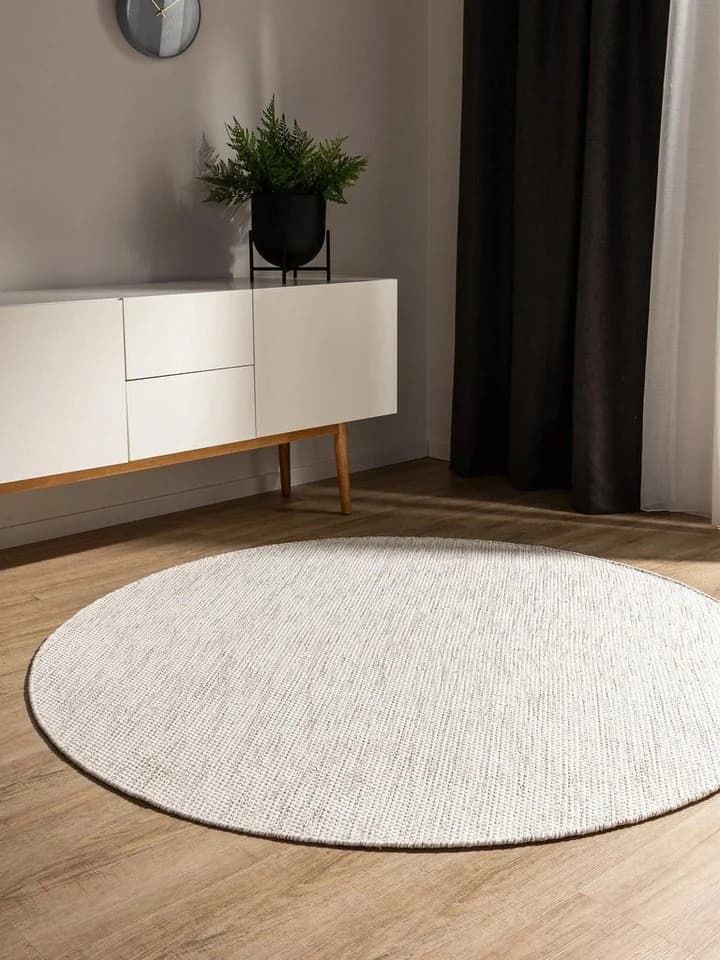 benuta Teppich Ron Rund Beige 100% Baumwolle - Bild 2