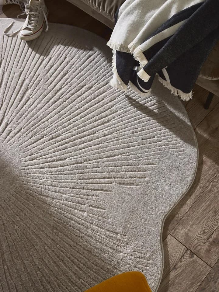 benuta Teppich Pam Rund Grau Ethno-Style Kunstfaser - Bild 3