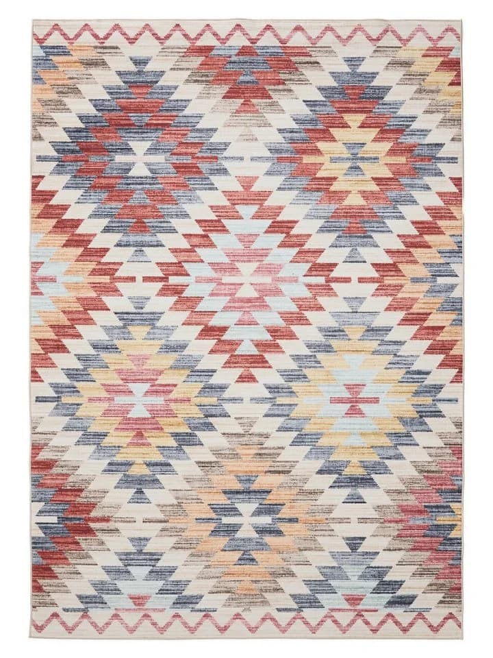 benuta Teppich George Vintage-Look Kurzflor Beige/Bunt Waschen