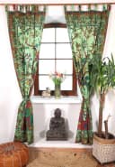 Guru-Shop Boho Vorhang mit Lebensbaum Motiv Grün 100x230 cm Bild 4