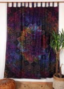 Guru-Shop Boho Vorhang Mandala Motiv Baumwolle Schlaufen Bild 3