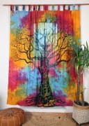 Guru-Shop Boho Vorhänge Gardine 1 Paar mit Schlaufen Bild 1