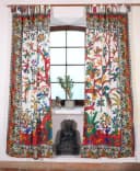 Guru-Shop Boho Vorhang Lebensbaum Bunt mit Schlaufen Bild 1
