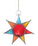 Guru-Shop Laternen Kette mit Karabiner Grau Metall Bild 1