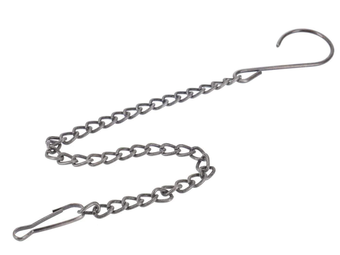 Guru-Shop Laternen Kette mit Karabiner Grau Metall - Bild 2