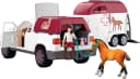 SCHLEICH Mobile Tierärztin mit Anhänger Spielzeug-Auto Weiß Bild 3