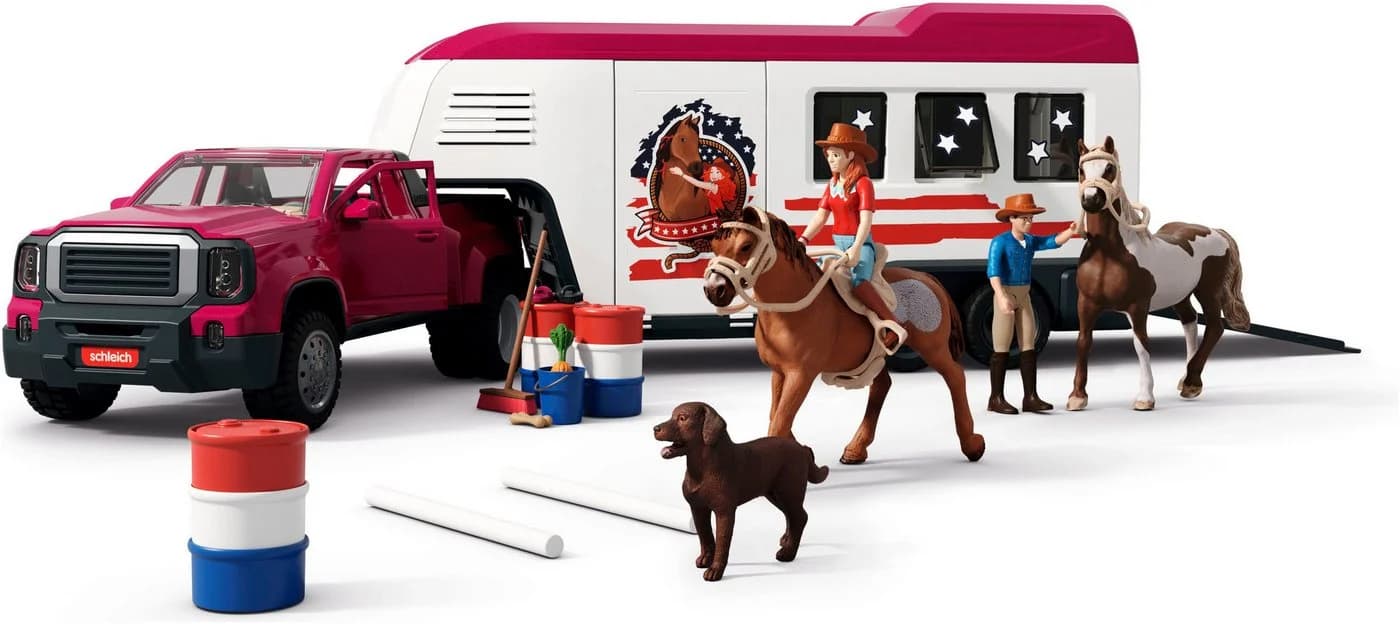 SCHLEICH HORSE CLUB Lakeside Truck mit Anhänger 42705 Bunt - Bild 2