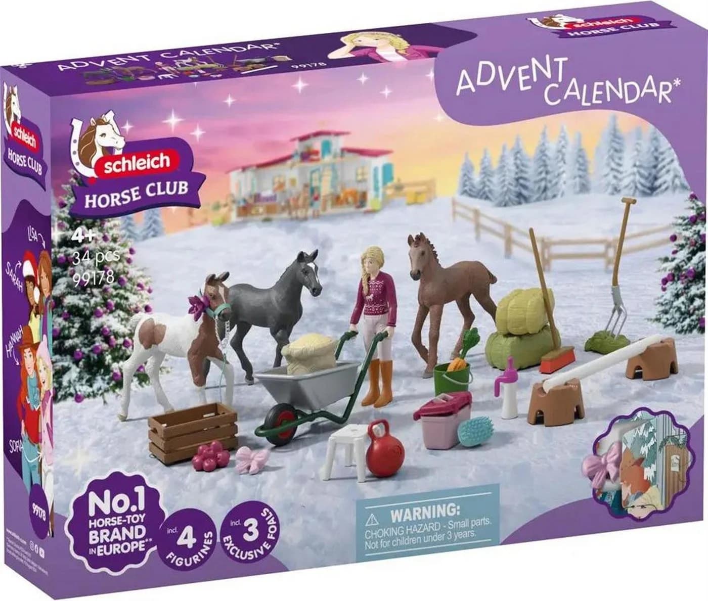 Schleich® Horse Club Adventskalender 2025 Fohlenaufzucht 99178