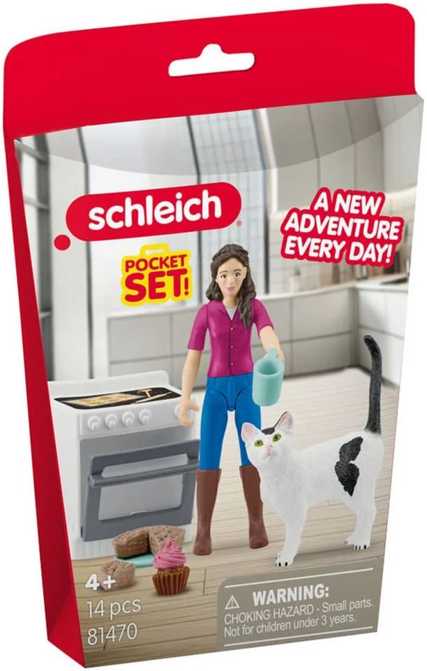 Schleich® Spielfigur POCKET SET, Backnachmittag (81470), 14-tlg.