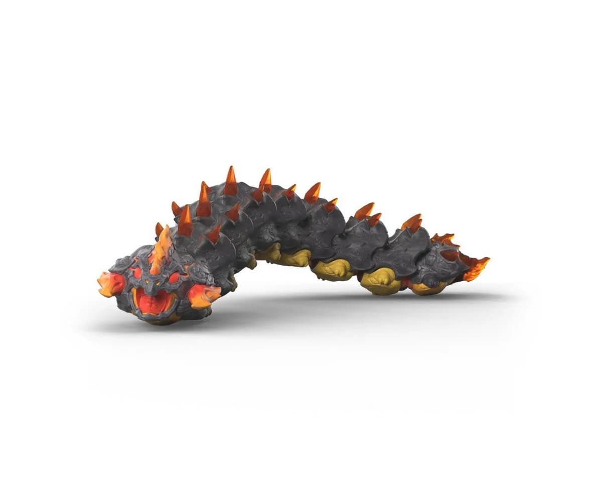 Schleich Eldrador Lavawurm Spielfigur Orange/Gelb
