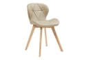 en.casa Esszimmerstuhl 6er Set Beige Kunstleder Buche Bild 4