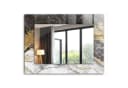 Tulup Dekospiegel Modern mit Marmorgrafik Glasrahmen Bild 2