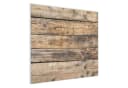 Primedeco Magnettafel Glas Holzmaserung Whiteboard beschreibbar Bild 1