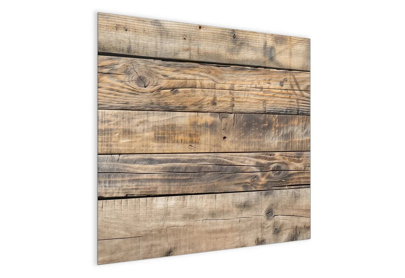 Primedeco Magnettafel Glas Holzmaserung Whiteboard beschreibbar