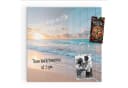 Primedeco Magnettafel Glas Sonnenaufgang Strand Whiteboard beschreibbar Bild 2