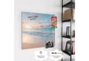 Primedeco Magnettafel Glas Sonnenaufgang Strand Whiteboard beschreibbar Bild 4