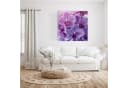 Primedeco Glasbild Wandbild Quadratisch Orchideenblüten mit Aufhängung Bild 1