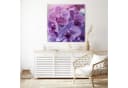 Primedeco Glasbild Wandbild Quadratisch Orchideenblüten mit Aufhängung Bild 3
