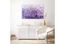 Primedeco Glasbild Wandbild Rauchige Tropfen Abstrakte Kunst Bild 3