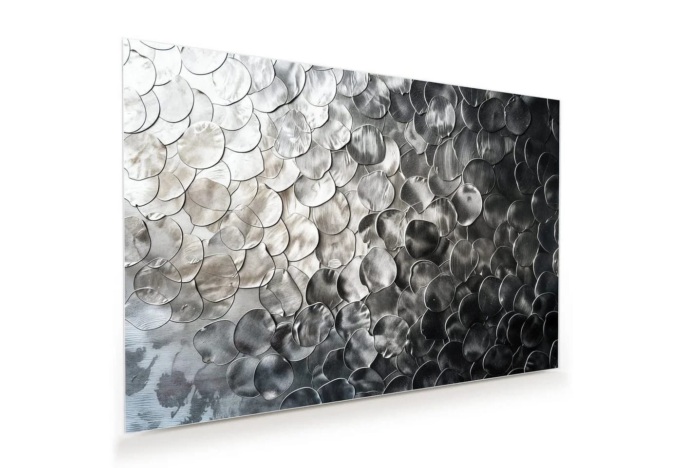 Primedeco Glasbild Wandbild Metallic Schuppen mit Aufhängung - Bild 2