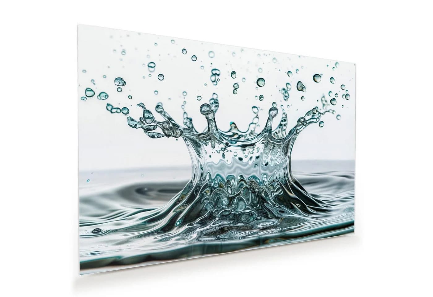 Primedeco Glasbild Wassertropfen Splash mit Aufhängung, Strand & Meer - Bild 2