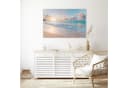 Primedeco Glasbild Wandbild Sonnenaufgang Strand mit Aufhängung Bild 3