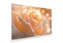 Primedeco Glasbild Wandbild Leuchtende Blüte mit Aufhängung Bild 2