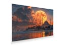 Primedeco Glasbild Mond über Istanbul mit Aufhängung Bild 2