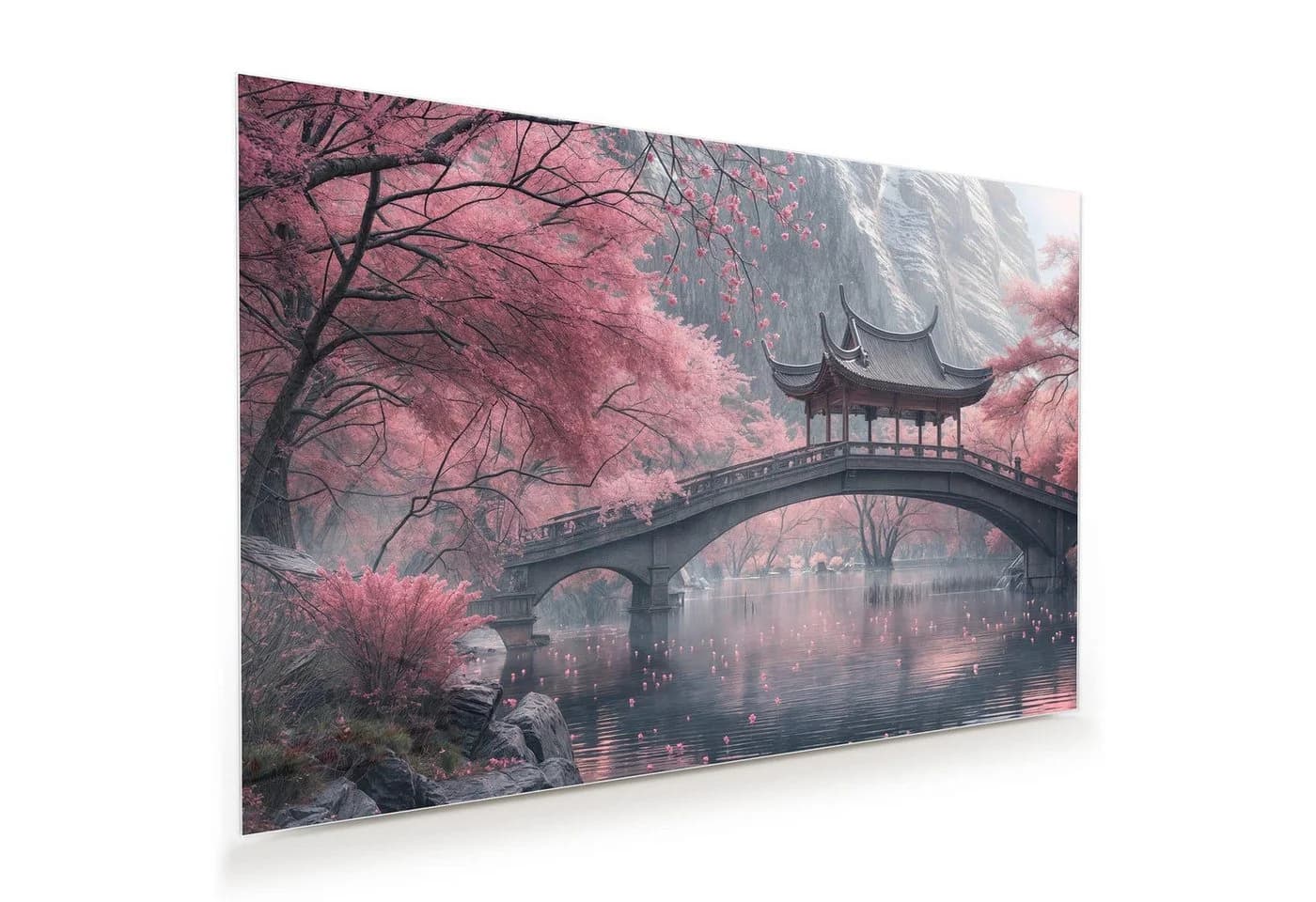 Primedeco Glasbild Japanischer Garten mit Aufhängung, Bergwelten & Landschaften - Bild 2