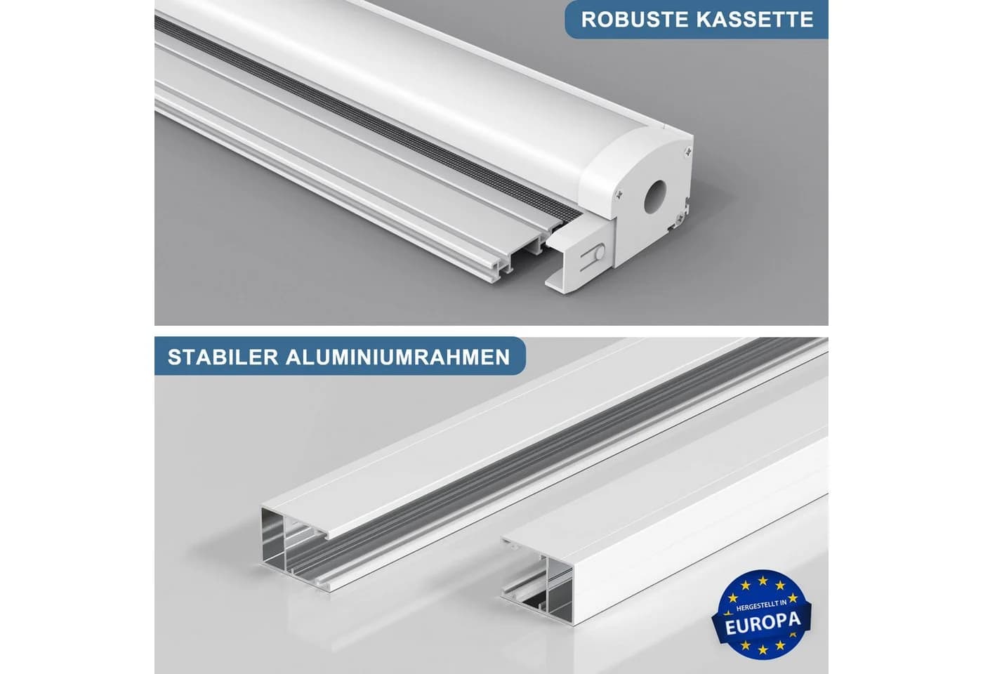 jalousiescout Insektenschutzrollo Weiß Transparent Aluminiumrahmen - Bild 3