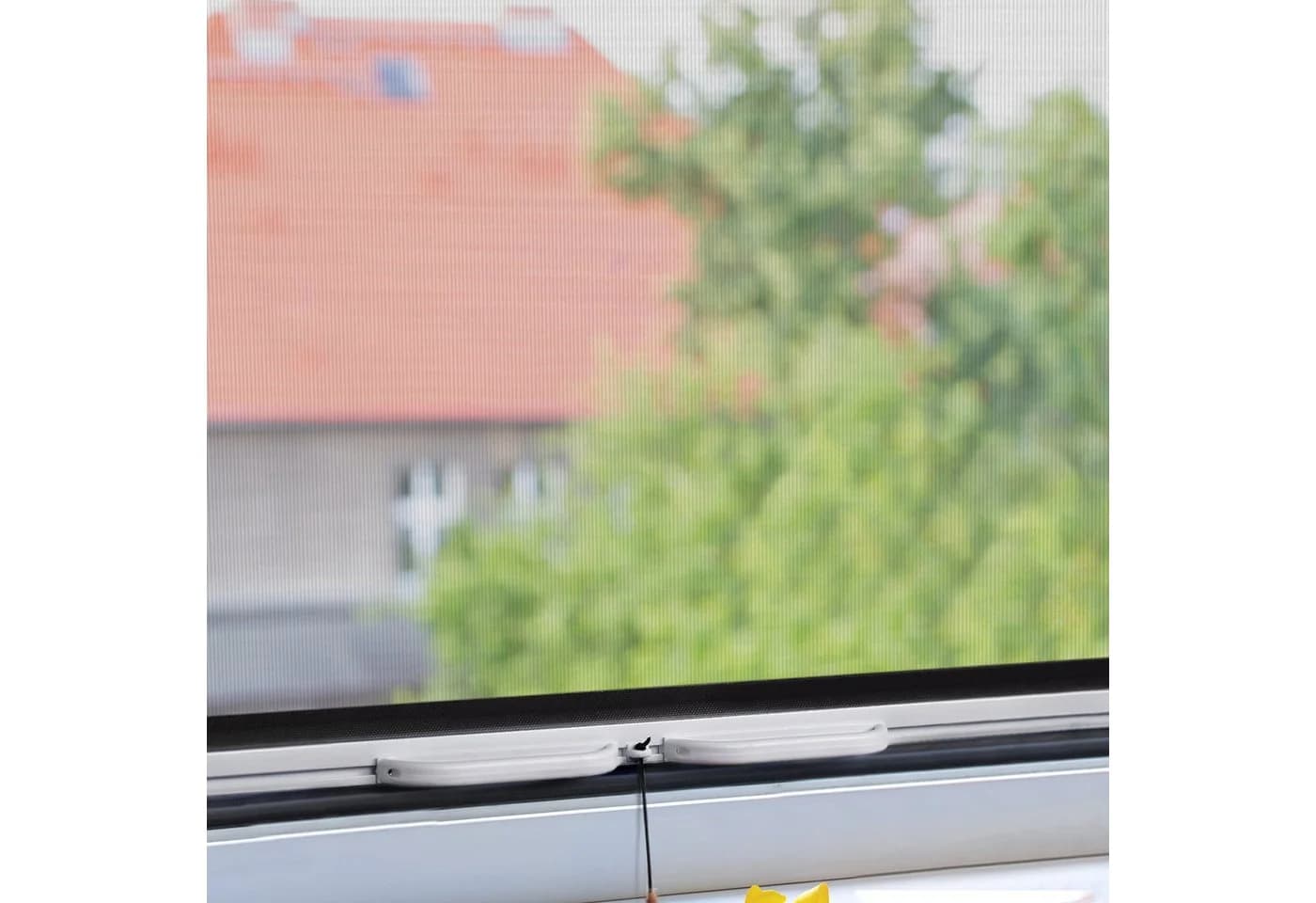jalousiescout Insektenschutzrollo Weiß Transparent Aluminiumrahmen - Bild 4