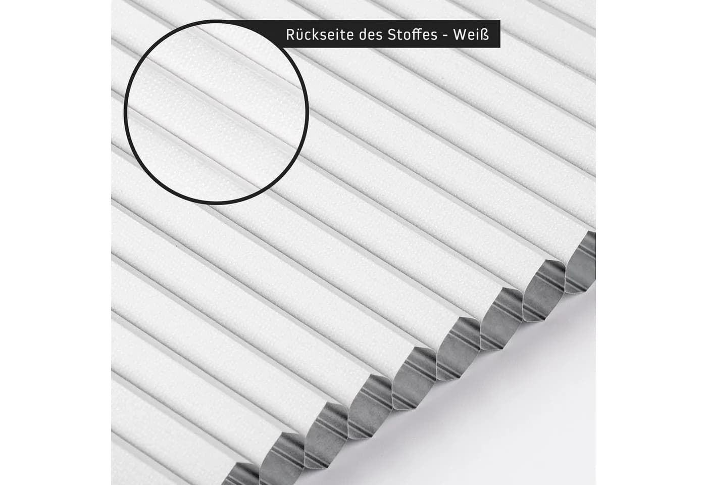 jalousiescout Wabenplissee Pure Weiß Verdunkelnd Klemmfix - Bild 5