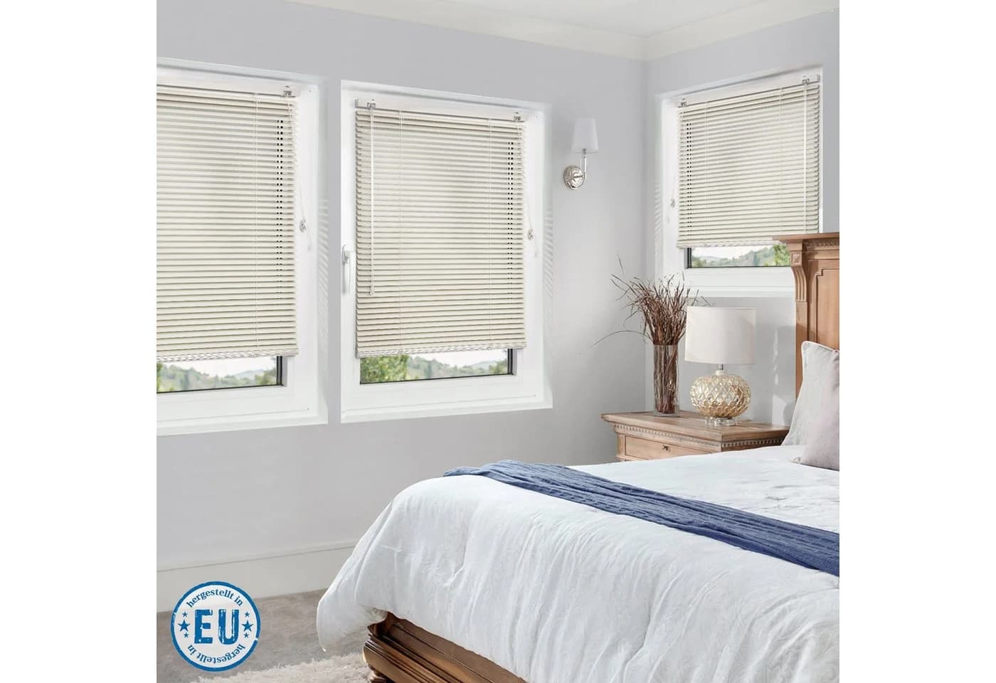 jalousiescout Aluminium-Jalousie LIGHTLESS Beige Vollverdunkelnd