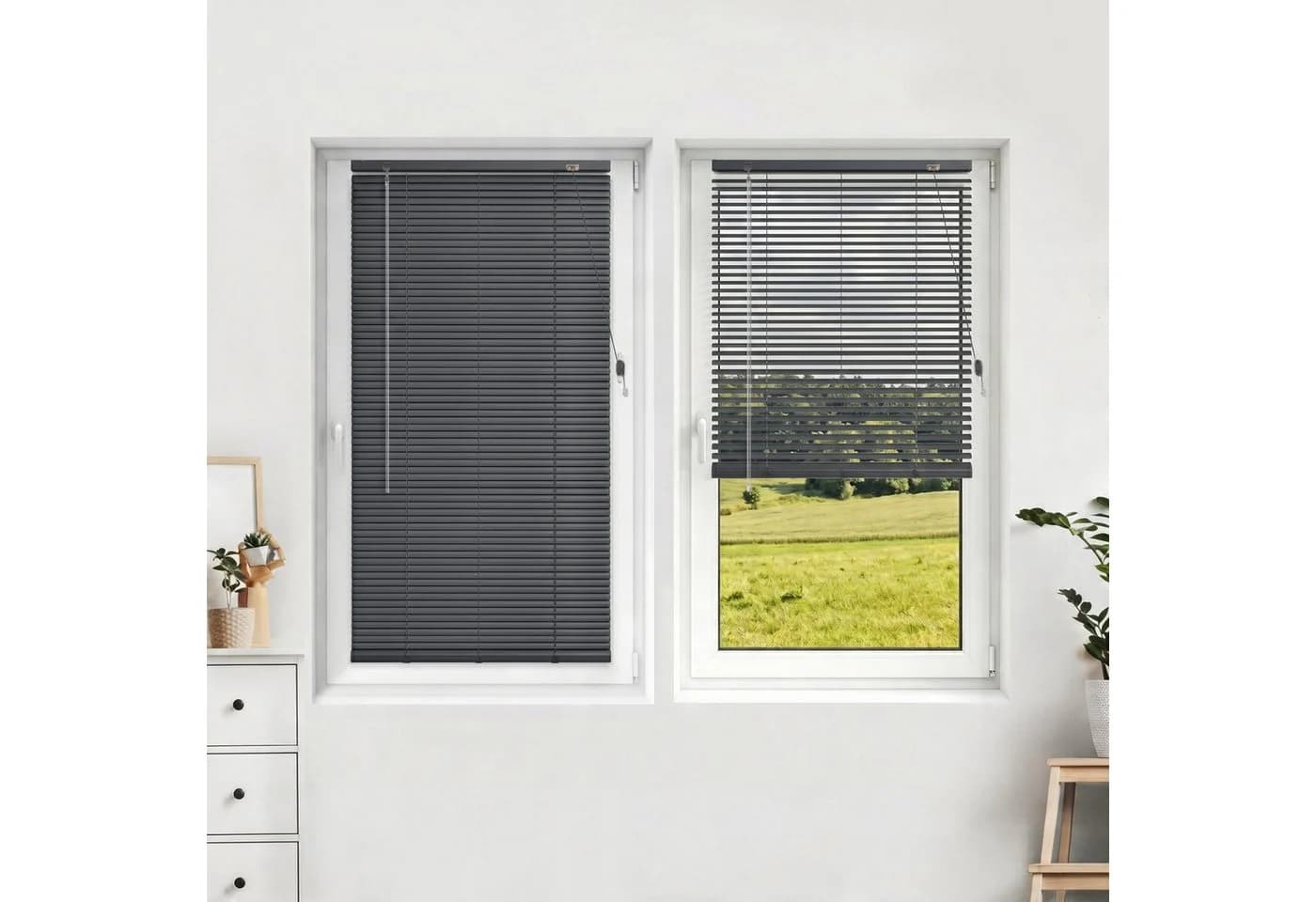 Victoria M. Aluminium Jalousie Grau Matt 45x130 cm - Bild 2