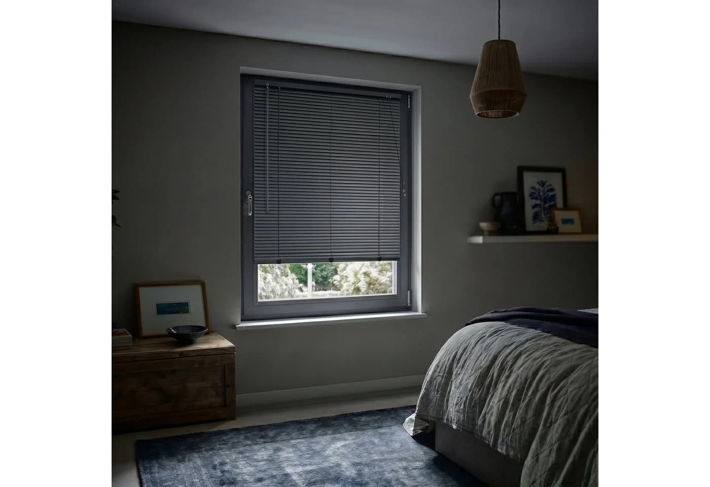 Victoria M. Aluminium Jalousie Schwarz Matt 40x130 cm - Bild 5