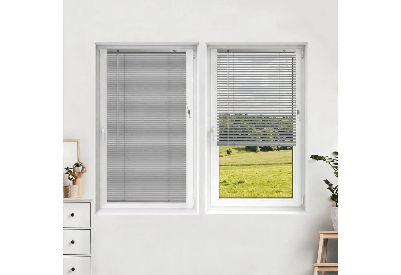 Victoria M. LightLess Prime Aluminium-Jalousie Silber matt L-Profil - Bild 2
