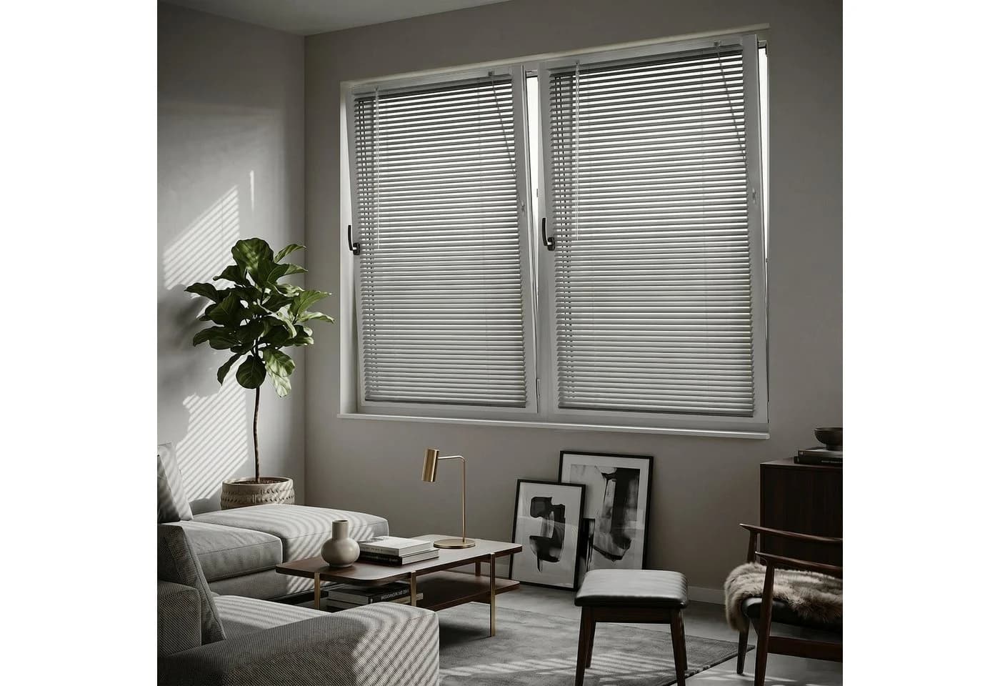 Victoria M. LightLess Prime Aluminium-Jalousie Silber matt L-Profil - Bild 5