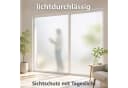 Nomiro Fensterfolie Sichtschutz Silber Frosted Selbstklebend PVC Bild 3