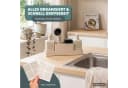 eluno Küchenorganizer-Set Spülbeckenorganizer mit 2 Spendern Beige Bild 1