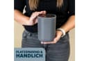 eluno Kosmetikeimer EDOLO mit Schwingdeckel 1,5 Liter Grau/Edelstahl Bild 5