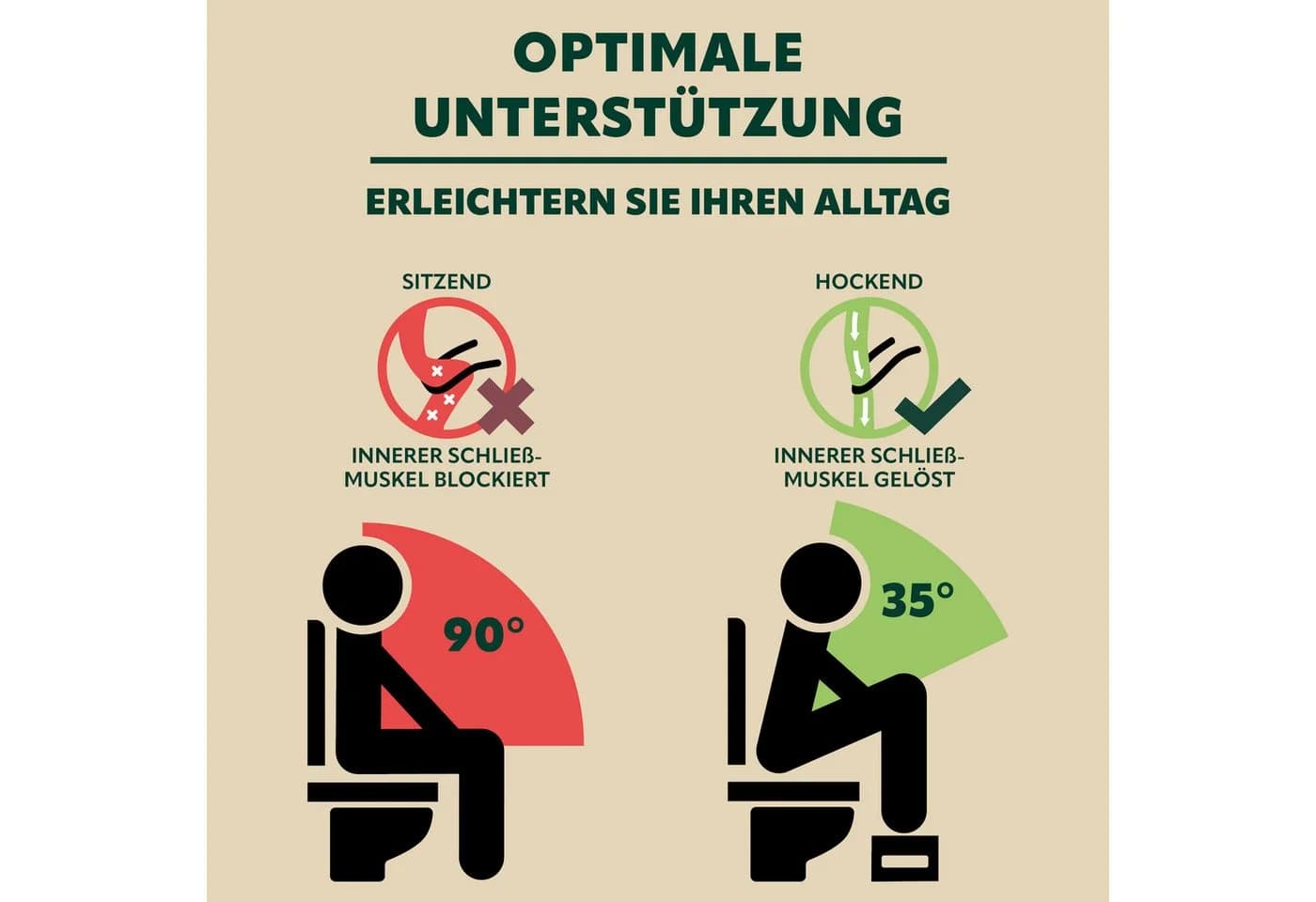 eluno Toilettenhocker Bambus Zusammenklappbar Natur - Bild 3