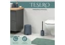 eluno WC-Garnitur TESERO Grau mit Soft-Touch und Ersatzbürste Bild 1