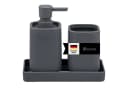eluno Badaccessoire-Set VALONA 3tlg. Soft-Touch Grau Bild 2