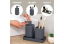 eluno Badaccessoire-Set VALONA 3tlg. Soft-Touch Grau Bild 3