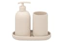 eluno Badaccessoire-Set CERANO 3tlg. Beige Keramik Bild 2