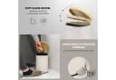 eluno Badaccessoire-Set 2-tlg. Beige/Braun Metall & Bambus Bild 3
