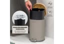 eluno Badaccessoire-Set 2-tlg. aus Metall und Bambus Braun Bild 5