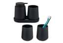 eluno Badaccessoire-Set TESERO 5tlg. Schwarz Soft-Touch Bild 2